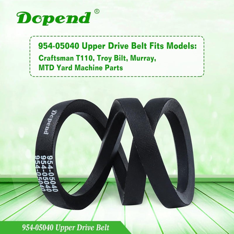 Dopend 954-05040 Upper Drive Belt 5/8’’ x 35-1/4’’ for Craftsman T110, Troy Bilt, Murray, MTD Yard Machine Parts, Replaces 954-0241A Upper Drive Belt 954-0241, 754-05040, 754-0241, 754-0241A - Image 5